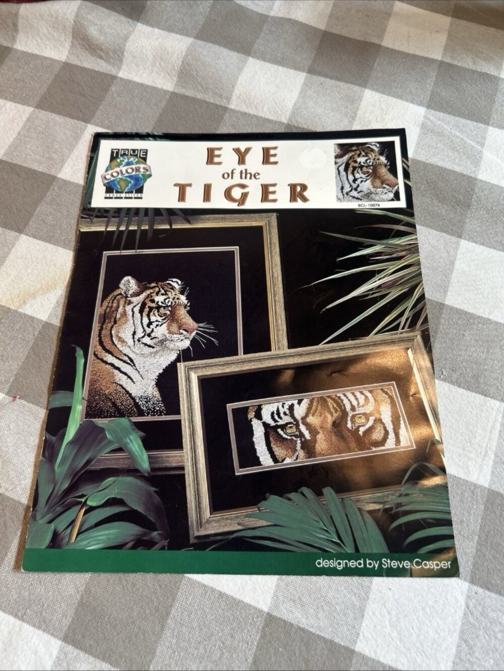 EYE OF THE TIGER, 2 Designs-Orange & White Big Cat-Counted Cross Stitch Patterns